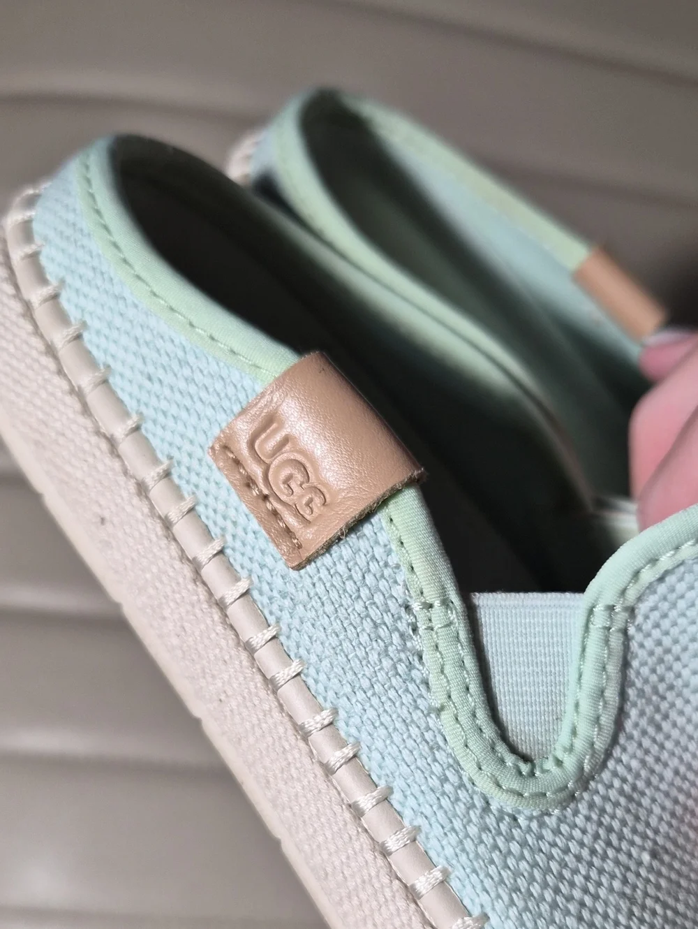 UGG Light Mint Slip-On Women’s Espadrille Sneakers Womens 6